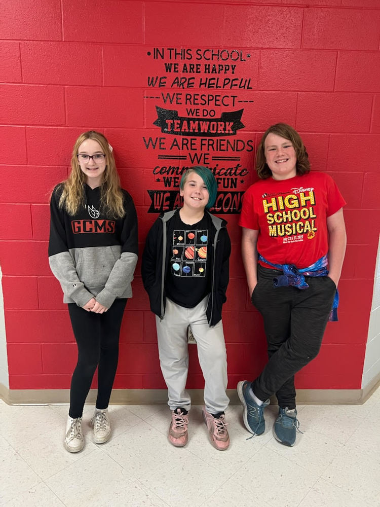 GCMS Middle School September 2022 Students Of The Month Gibson City 