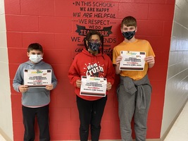 GCMS Middle School December 2020 Students of the Month
