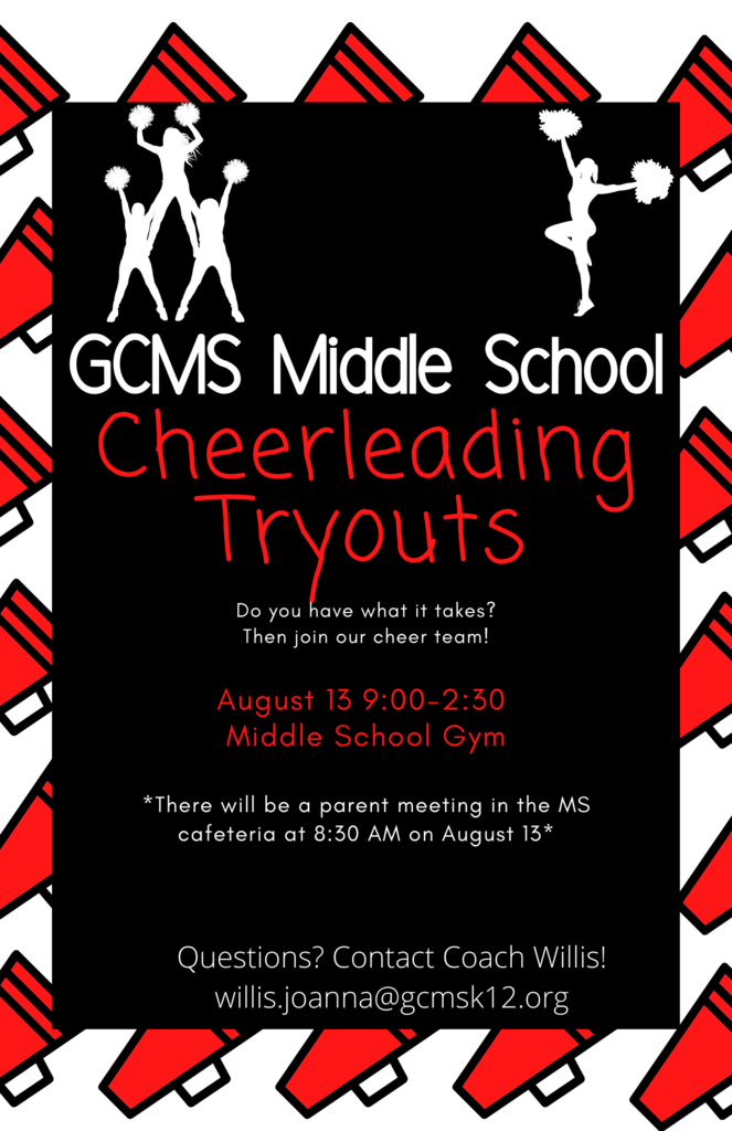 GCMS Middle School Cheerleading Tryouts